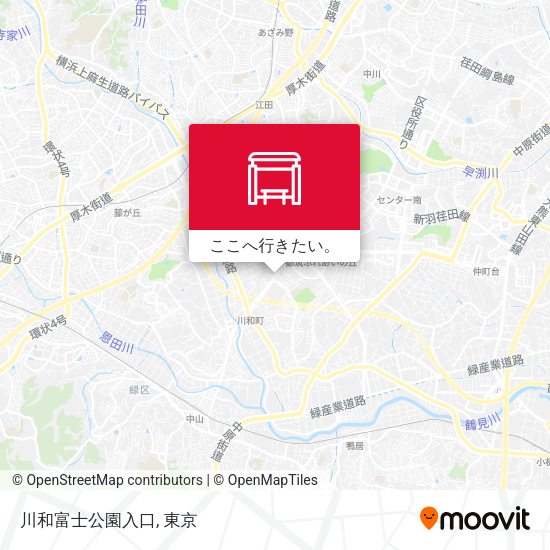 川和富士公園入口地図