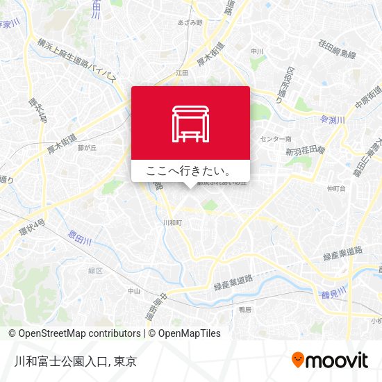 川和富士公園入口地図