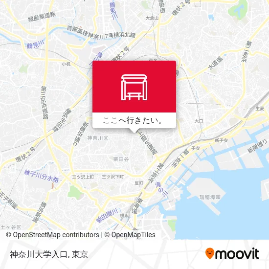 神奈川大学入口地図
