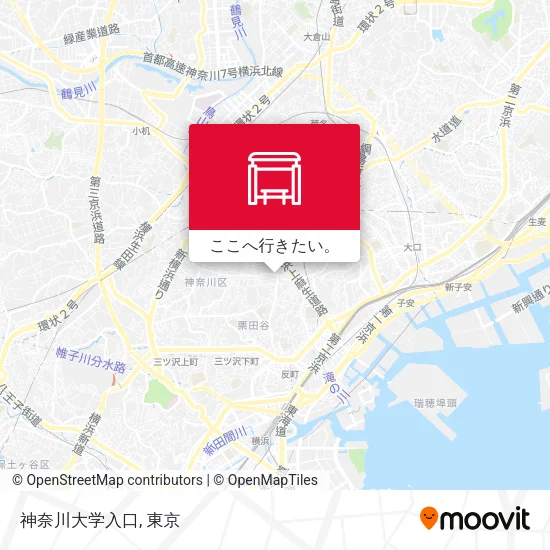 神奈川大学入口地図