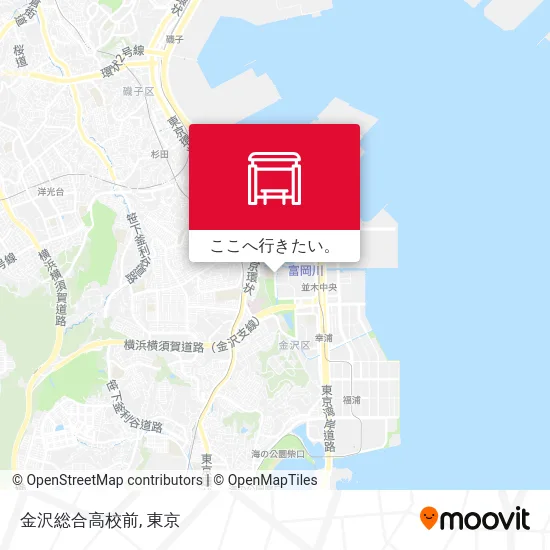 金沢総合高校前地図