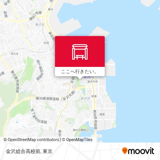 金沢総合高校前地図