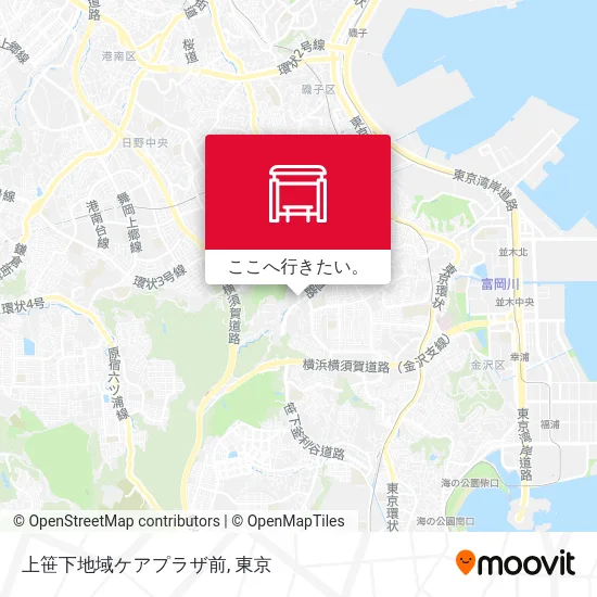 上笹下地域ケアプラザ前地図