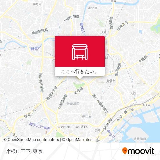 岸根山王下地図