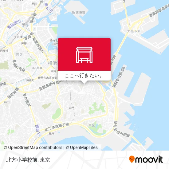 北方小学校前地図