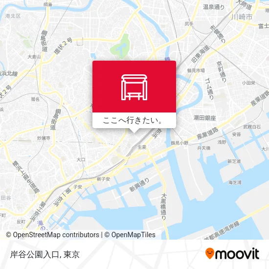 岸谷公園入口地図