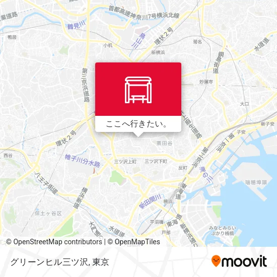 グリーンヒル三ツ沢地図