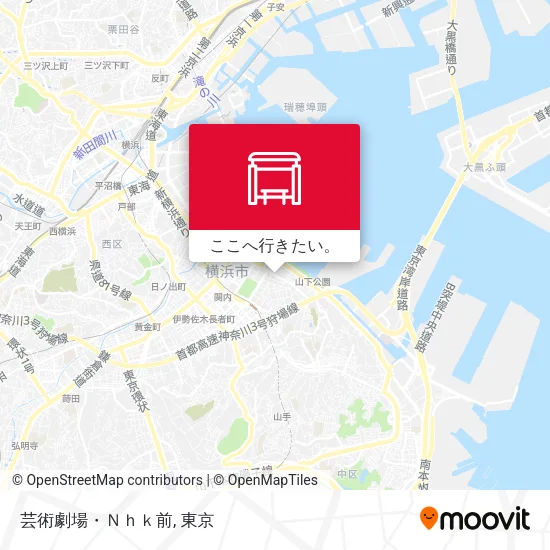 芸術劇場・Ｎｈｋ前地図