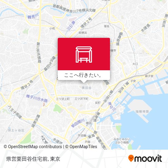 県営栗田谷住宅前地図