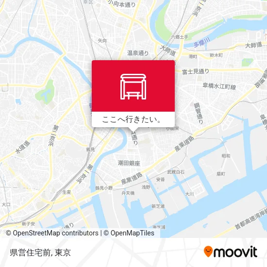 県営住宅前地図