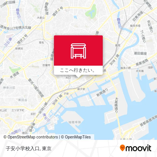 子安小学校入口地図