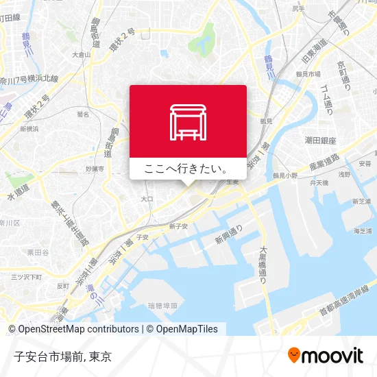 子安台市場前地図