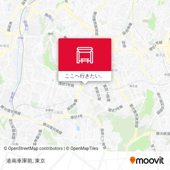 港南車庫前地図