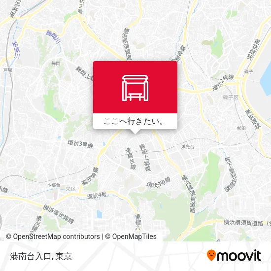 港南台入口地図