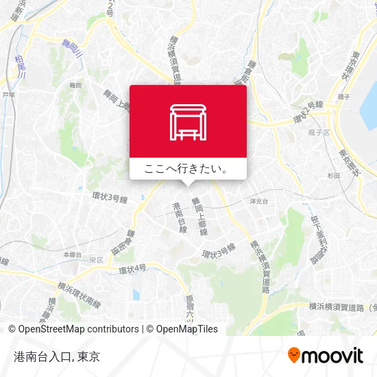 港南台入口地図