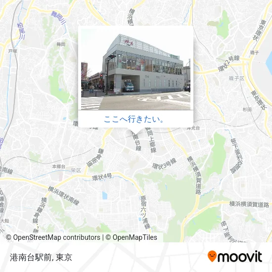 港南台駅前地図