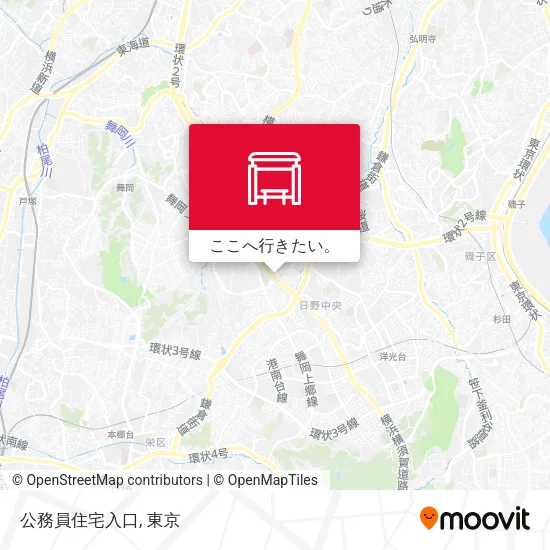 公務員住宅入口地図