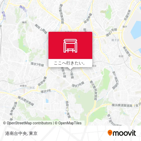 港南台中央地図