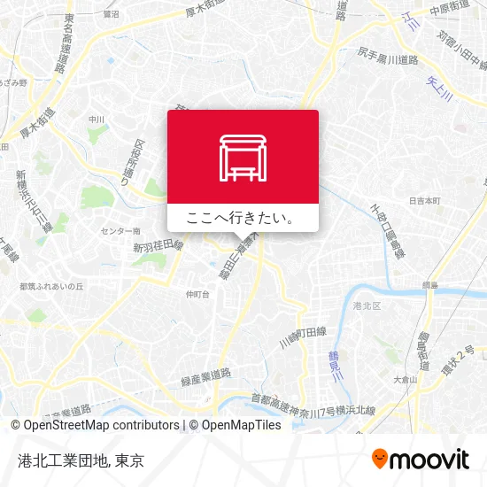 港北工業団地地図