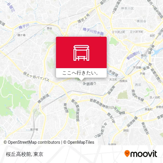 桜丘高校前地図