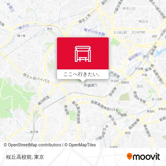 桜丘高校前地図