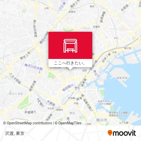 沢渡地図
