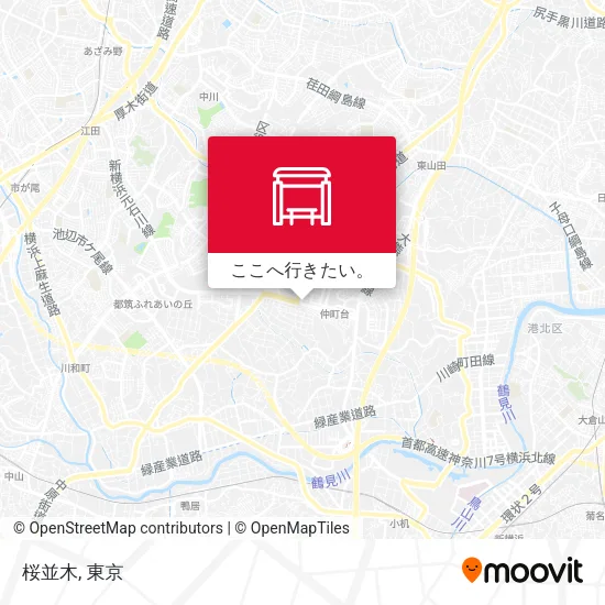 桜並木地図