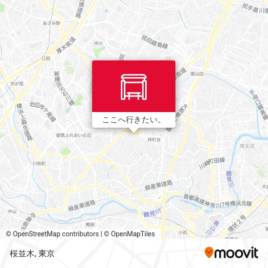 桜並木地図