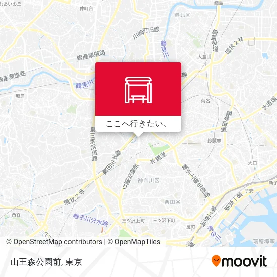 山王森公園前地図