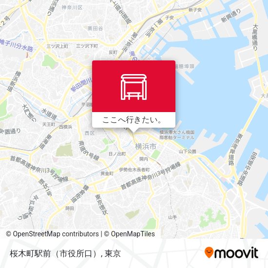 桜木町駅前（市役所口）地図