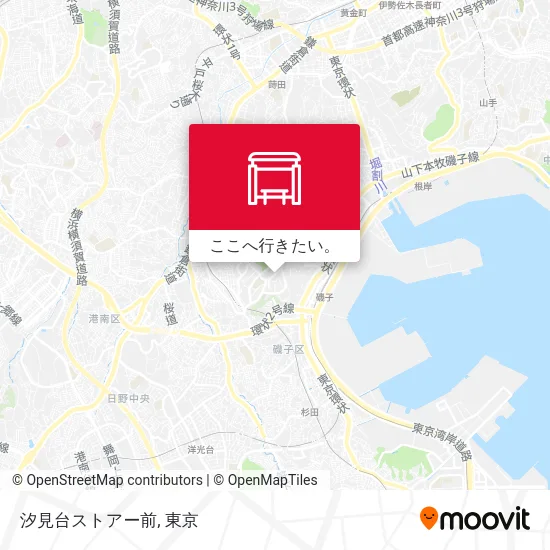 汐見台ストアー前地図