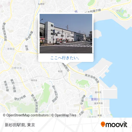 新杉田駅前地図