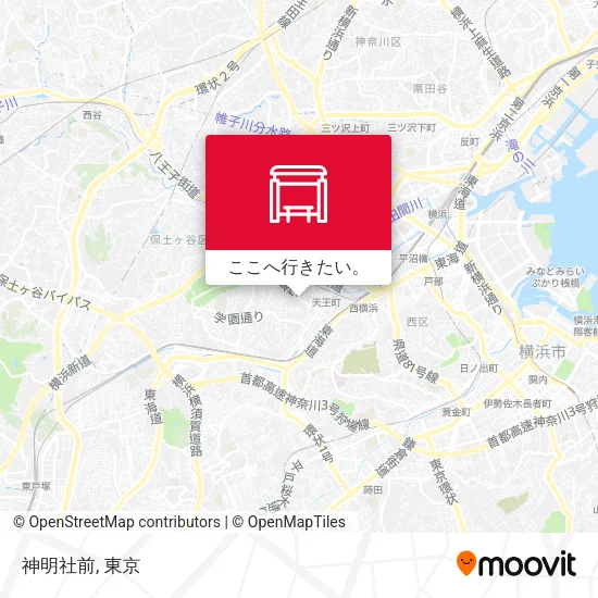 神明社前地図