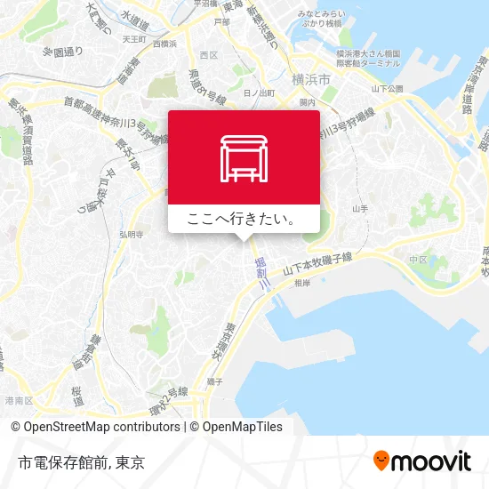 市電保存館前地図