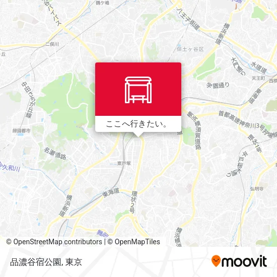 品濃谷宿公園地図