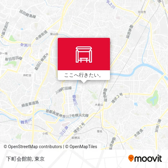 下町会館前地図