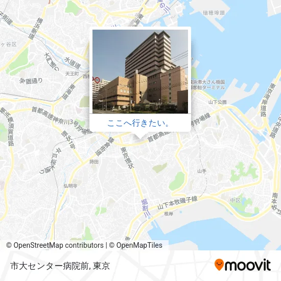 市大センター病院前地図