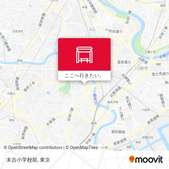 末吉小学校前地図