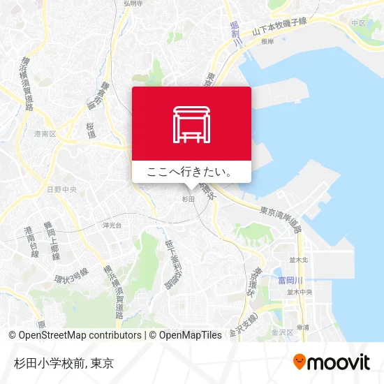 杉田小学校前地図