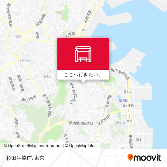 杉田生協前地図