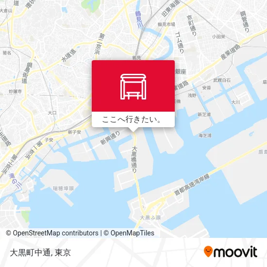 大黒町中通地図