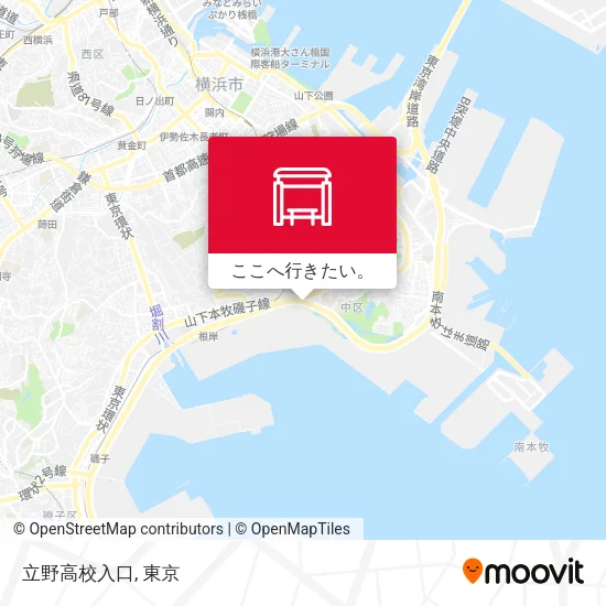 立野高校入口地図