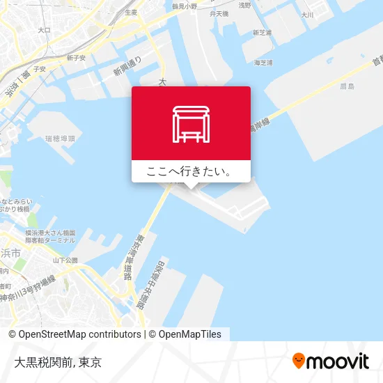 大黒税関前地図