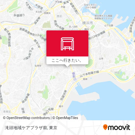 滝頭地域ケアプラザ前地図
