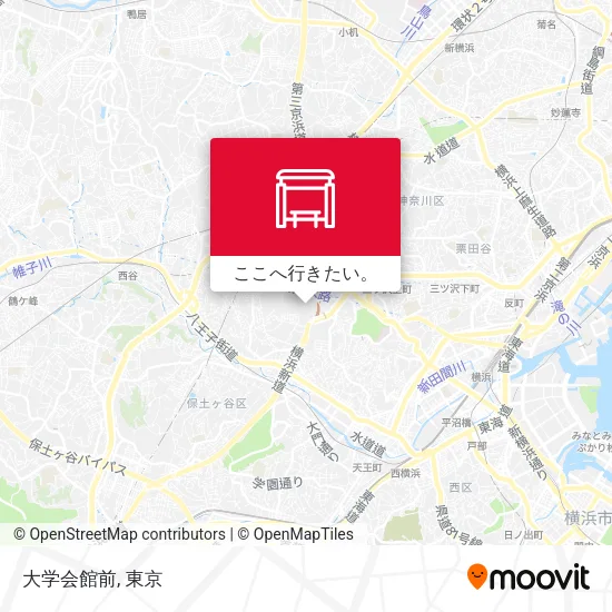 大学会館前地図