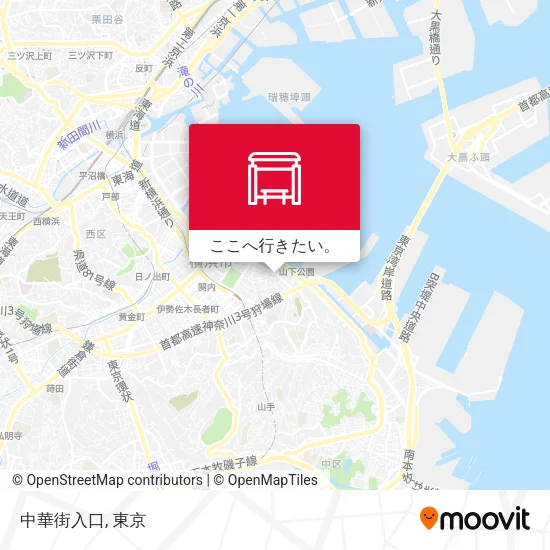中華街入口地図