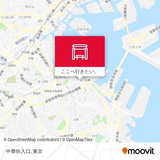中華街入口地図