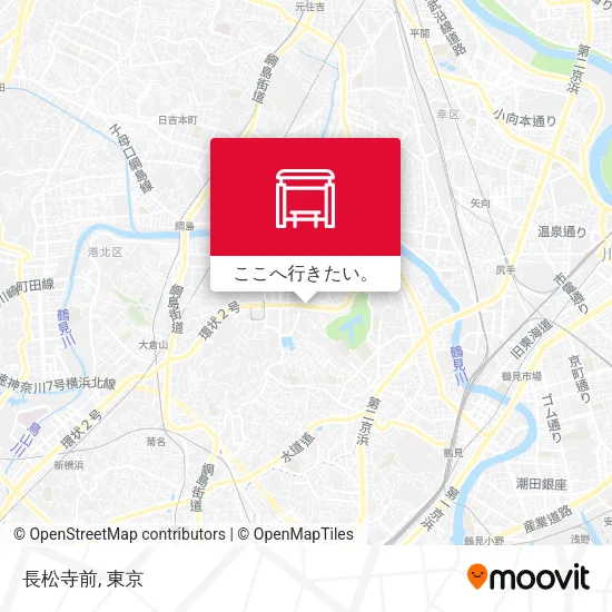 長松寺前地図