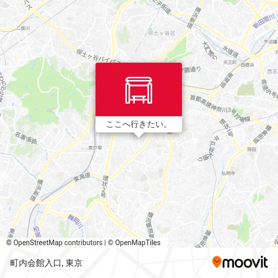 町内会館入口地図