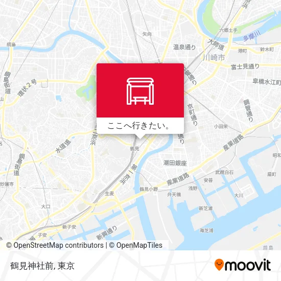 鶴見神社前地図